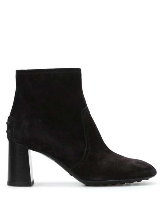 Tod's Shoes - Tod's Gomma Tronchetto Suede Ankle Boots Booties Black  40.5